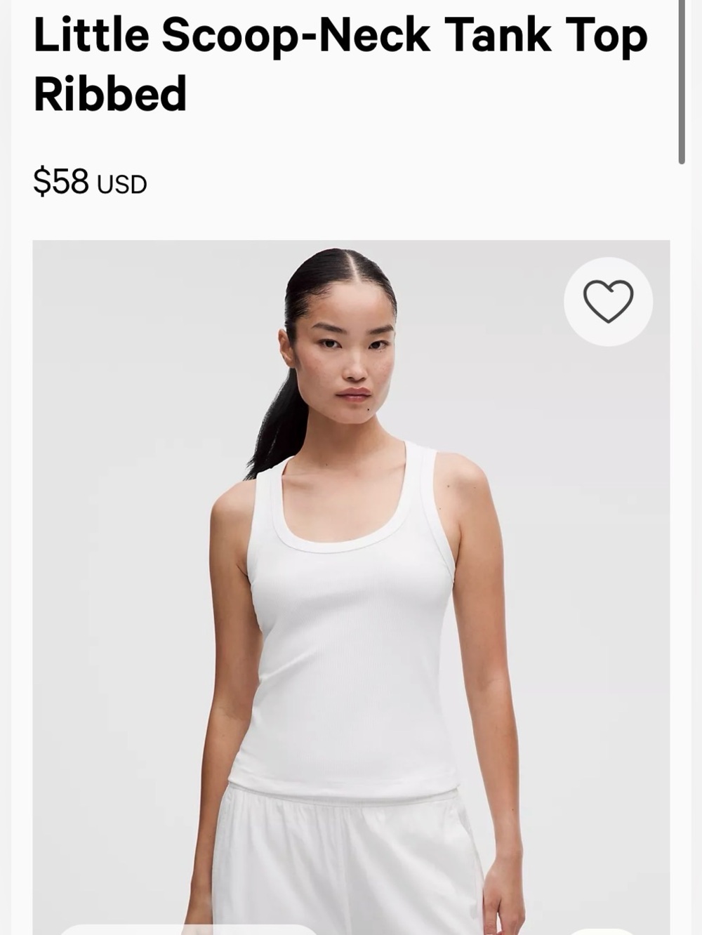 lululemon Little Scoop Neck Tank Top - Picture 10 of 14